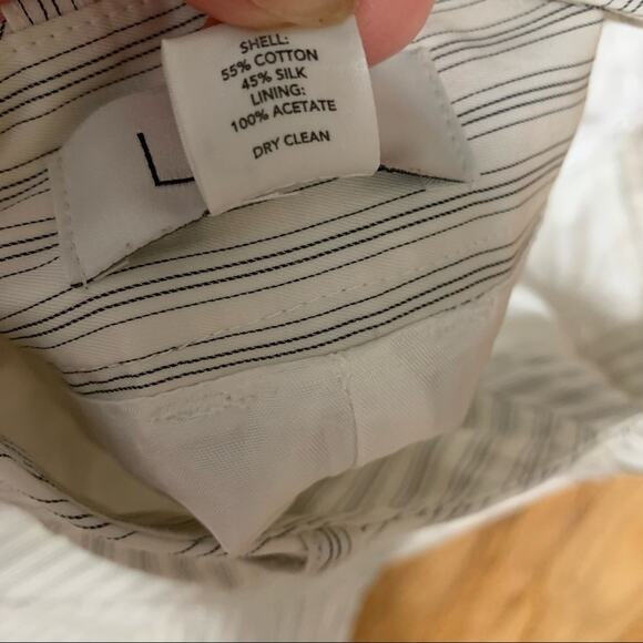 Loft “Ann” silk blend pinstripe pants - Picture 7 of 8